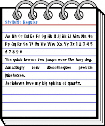 Stylistic Regular Font