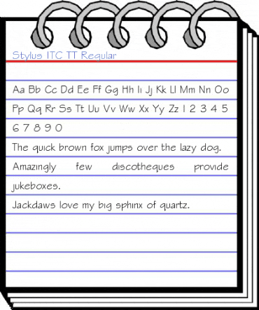 Stylus ITC TT Regular Font