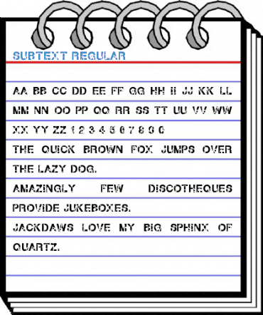 Subtext Regular Font