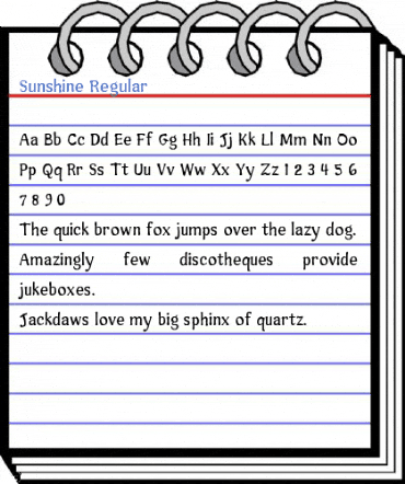 Sunshine Regular Font