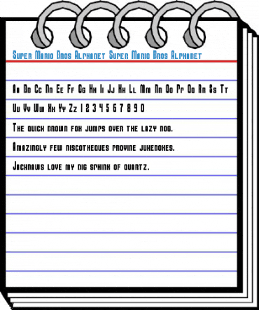 Super Mario Bros Alphabet Super Mario Bros Alphabet Font