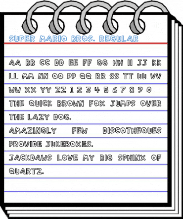 Super Mario Bros. Regular Font
