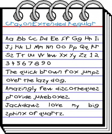 CrayonExtended Regular Font