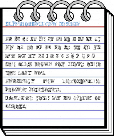 SuperiorSmudged Medium Font