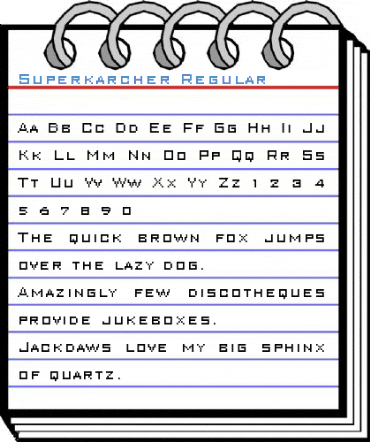 Superkarcher Regular Font