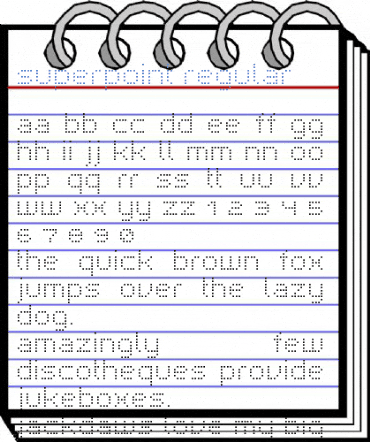 Superpoint Regular Font