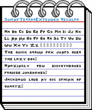 SwampTerrorExtended Regular Font