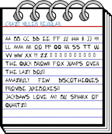 Crazy Killer Regular Font