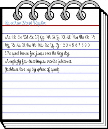 SweetheartScript Regular Font