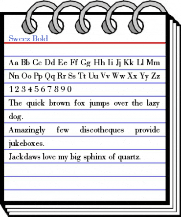 Sweez Bold Font