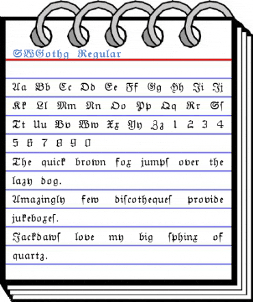 SWGothg Regular Font