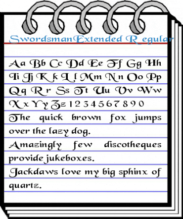 SwordsmanExtended Regular Font