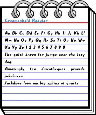 Creamexbold Regular Font