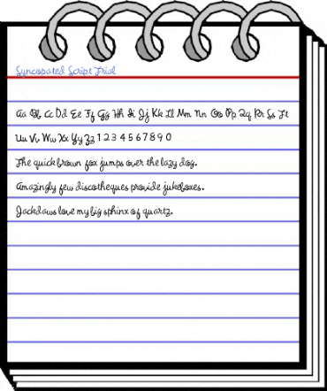 Syncopated Script Trial Font