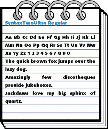SyntaxTwoUltra Font