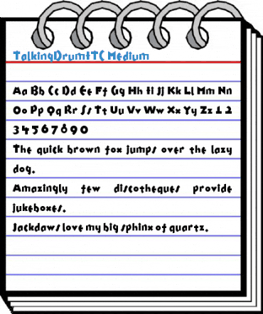 TalkingDrumITC Font