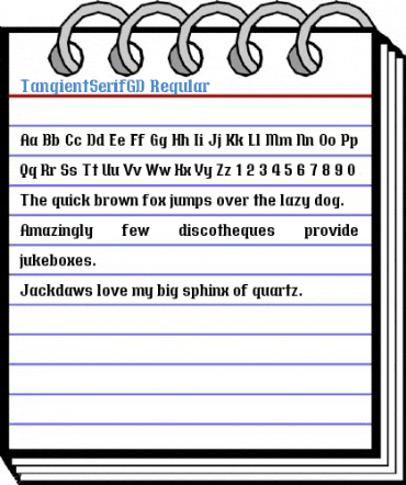 TangientSerifGD Regular Font
