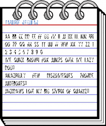 Tanline Regular Font