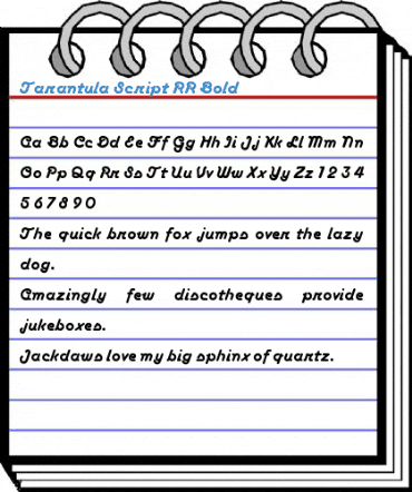 Tarantula Script RR Font