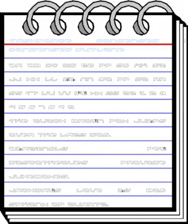 Taskforce Condensed Outline Condensed Outline Font