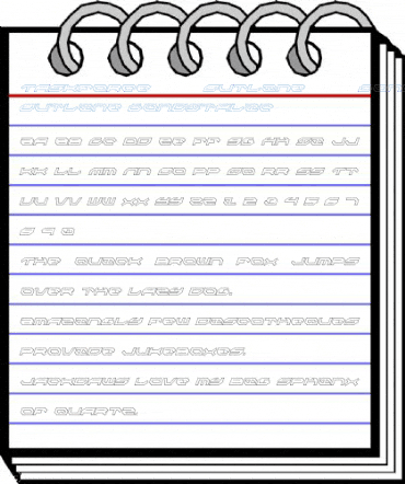 Taskforce Outline CondItalic Outline CondItalic Font