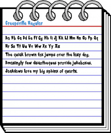 Creepsville Regular Font
