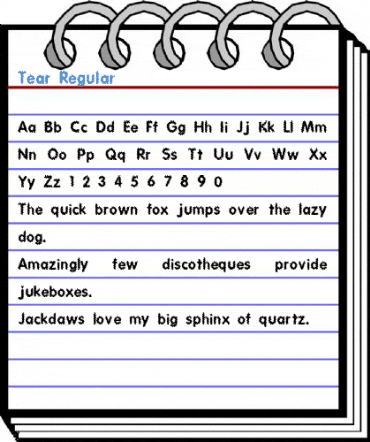 Tear Regular Font