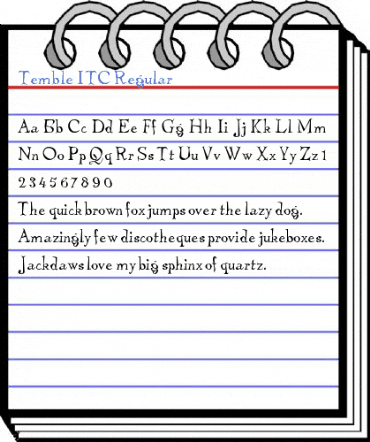 Temble ITC Regular Font