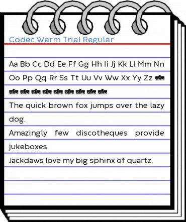 Codec Warm Trial Regular Font