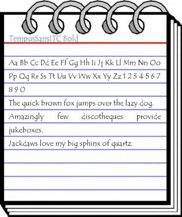 TempusSansITC Bold Font