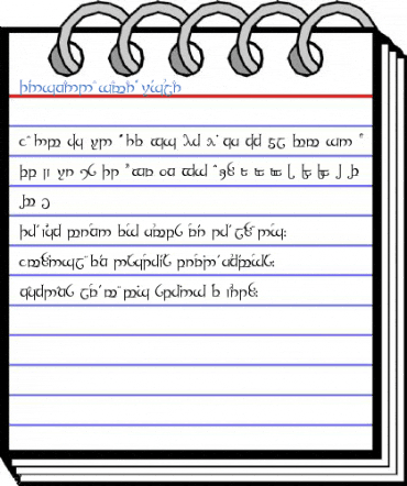 Tengwanda Namarie Regular Font