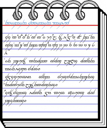 Tengwar Annatar Italic Font