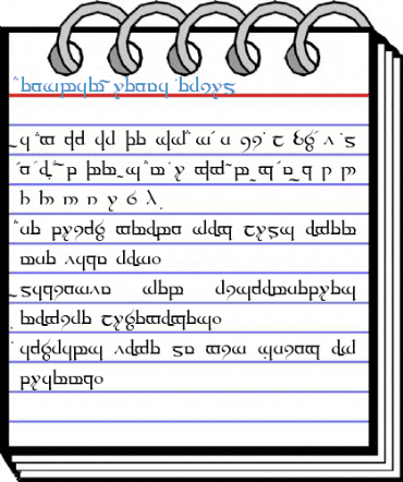 Tengwar Quenya Medium Font