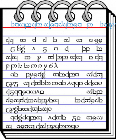Tengwar Sindarin-2 Font