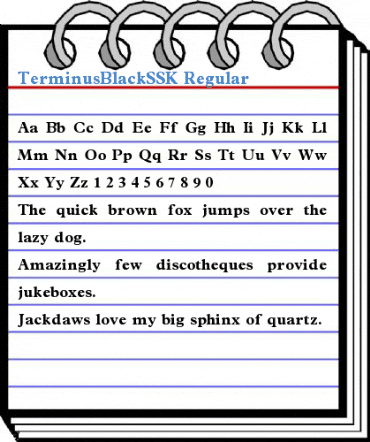 TerminusBlackSSK Regular Font