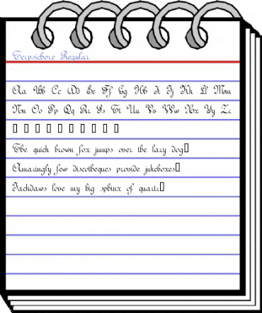 Terpsichore Regular Font