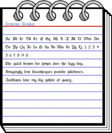 Teutonia Regular Font