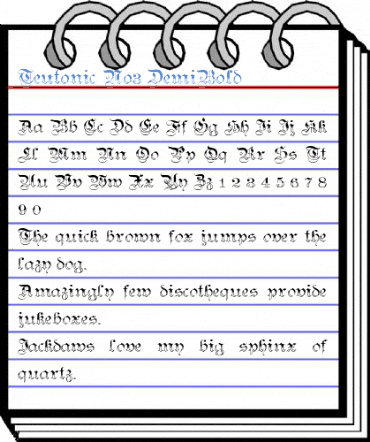 Teutonic No3 Font