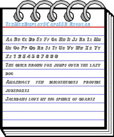 TexMexDisplaySCapsSSK Regular Font