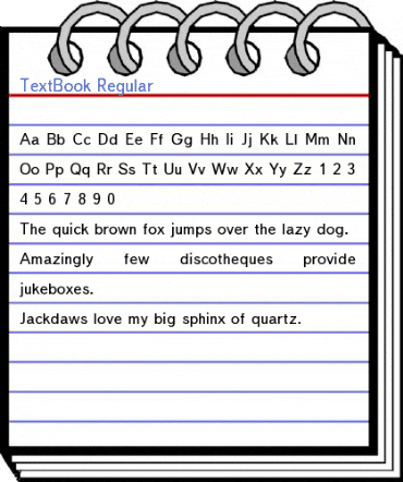 TextBook Regular Font