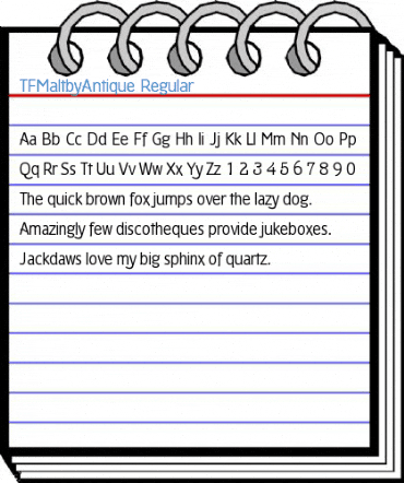 TFMaltbyAntique Regular Font