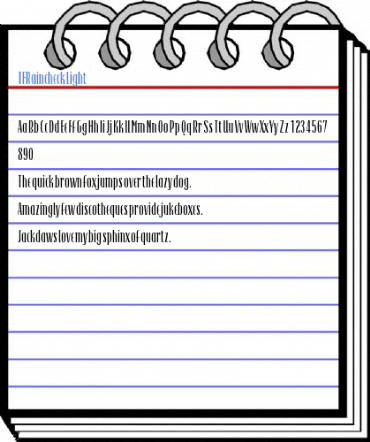 TFRaincheck Light Font