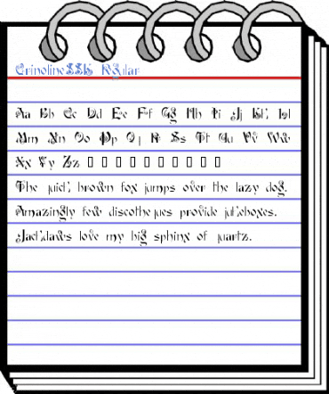 CrinolineSSK Regular Font
