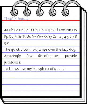 TheMix Regular Font