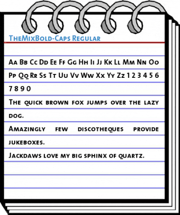 TheMixBold-Caps Regular Font
