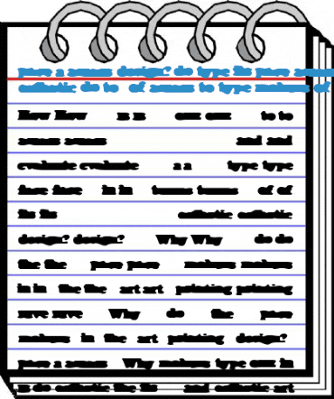 ThePrintedWord Medium Font