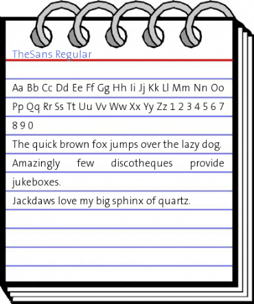 TheSans Regular Font