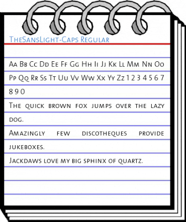 TheSansLight-Caps Regular Font