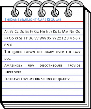 TheSansSemiLight-Caps Regular Font