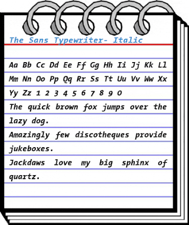 The Sans Typewriter- Font